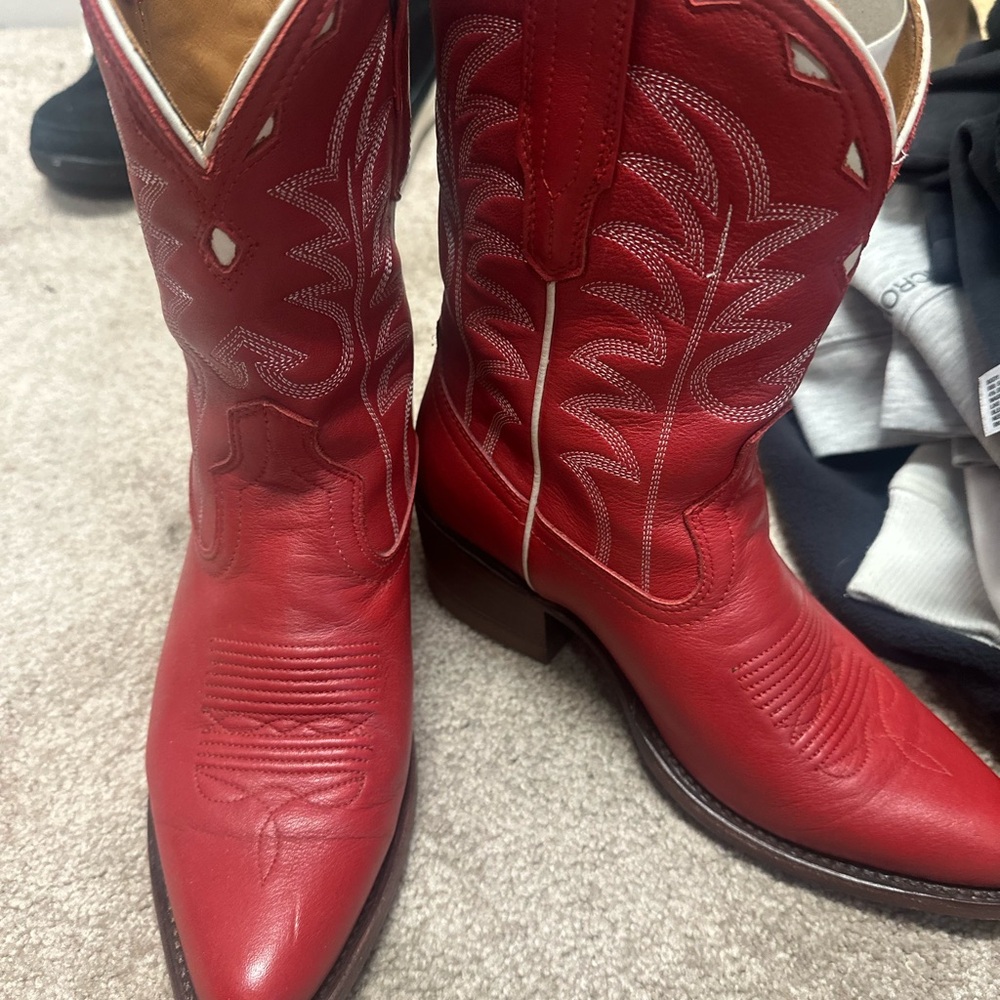 Tecovas Red Heeled Boots